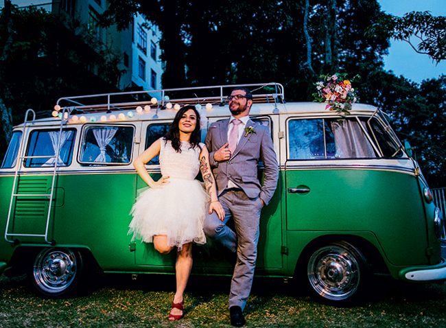 Kombi vira tendência em casamentos cariocas