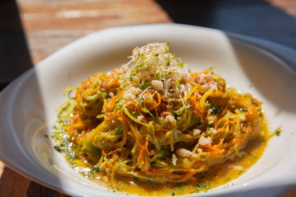 Vegetais substituem o macarrão em receitas arrojadas