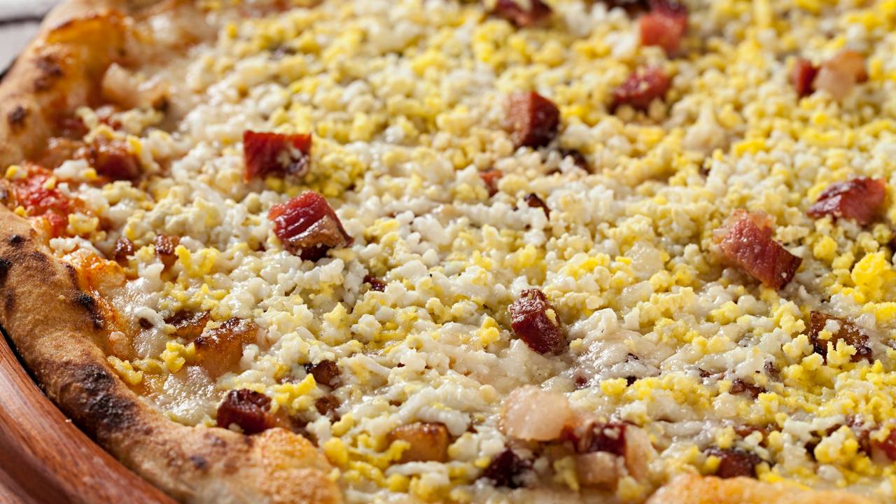 Birreria Escondido CA - Pizza de Carbonara - foto
