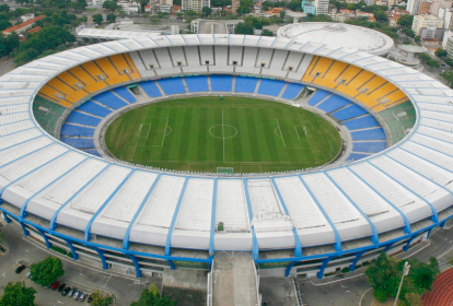 Visão aérea do estádio do Maracanã