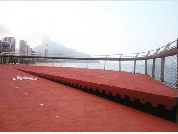 Desnível em ciclovia estava previsto no projeto, diz Geo-Rio