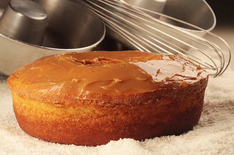 Bolo de doce de leite, da Fábrica de bolo Vó Alzira