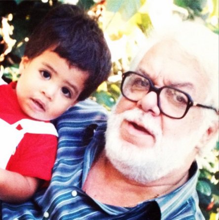 “O melhor pai de todo o universo dos pais”, escreveu o filho de Manoel Carlos