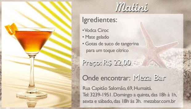 Drinques com mate