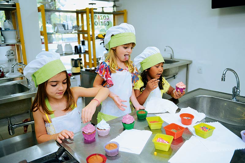 Quatro oficinas gastronômicas para a garotada