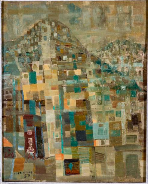 Favela (1957): óleo sobre tela, de Candido Portinari