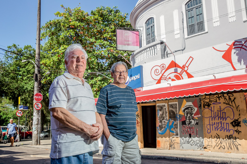 Antonio Aguiar e Agenor Lopes: os sócios acompanharam as obras bem de perto