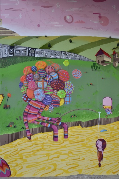 Trabalho do artista de 2012, feito em um muro de Irajá.<br> Trabalho do artista de 2012, feito em um muro de Irajá.<br>