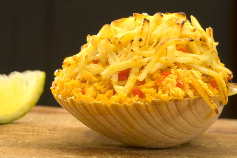 Casquinha de siri: delícia do Armazém Devassa Casquinha de siri: delícia do Armazém Devassa