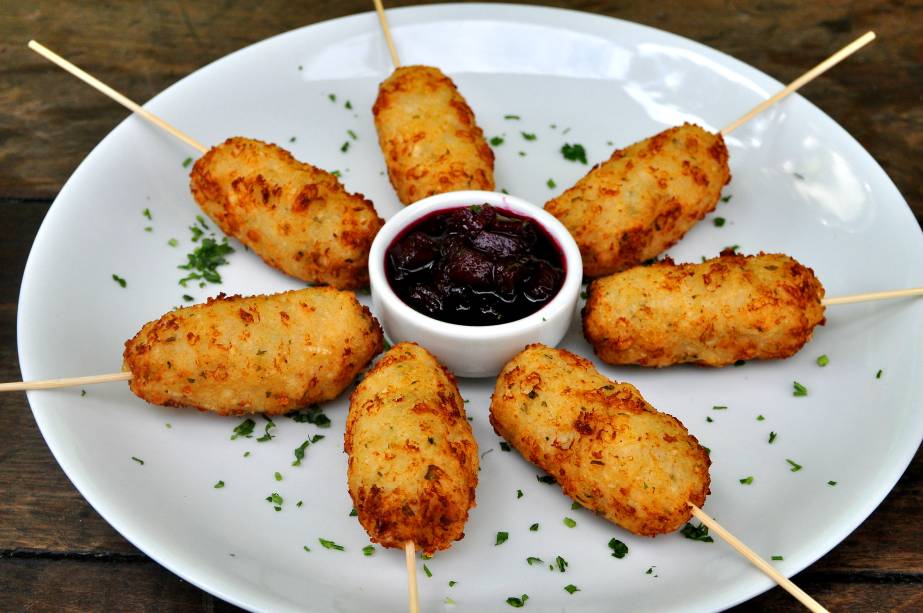 Bolinho de arroz arbóreo: destaque no Do Horto