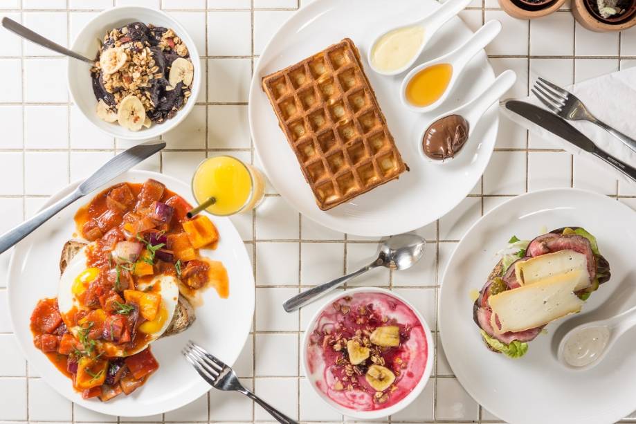 Itens para o café da manhã Itens para o café da manhã