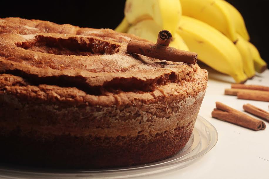 Bolo de banana com canela da Fábrica de Bolo da Vó Alzira Bolo de banana com canela da Fábrica de Bolo da Vó Alzira