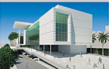 Documentos antigos, guardados em espaço futurista