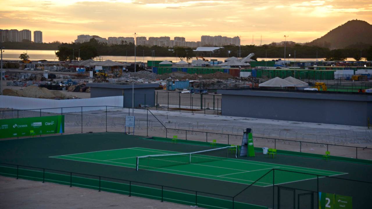 Quadra tênis Parque Olímpico