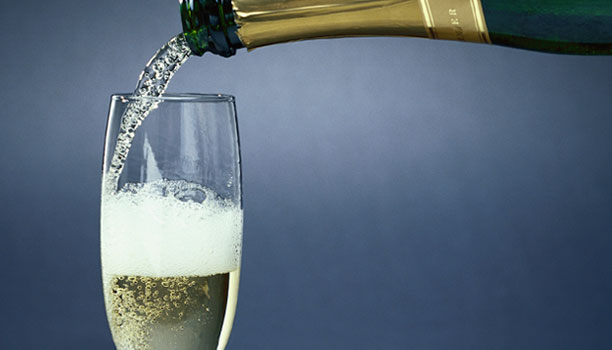 A espuma do espumante