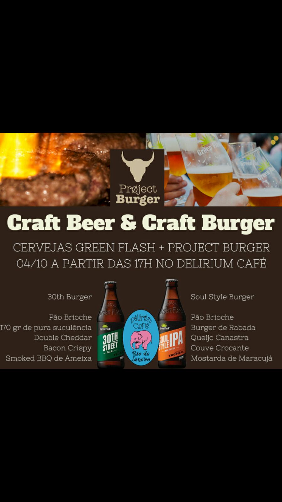 Prøject Burger invade Delirium Café com novidades da Green Flash. Confira detalhes