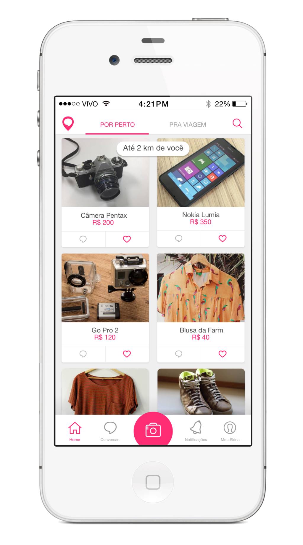 Aplicativo de compras oferece frete grátis para todo Brasil