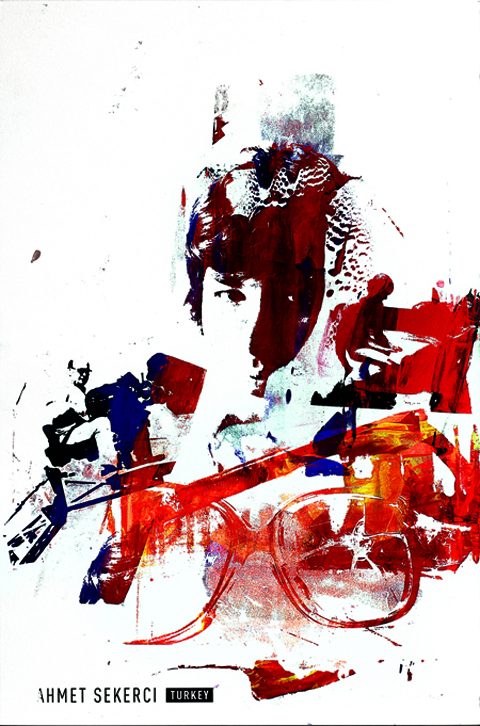 Parte de uma série de obras de André De Castro: telas em silk screen com retratos de jovens que participaram de manifestações políticas pelo mundo Parte de uma série de obras de André De Castro: telas em silk screen com retratos de jovens que participaram de manifestações políticas pelo mundo