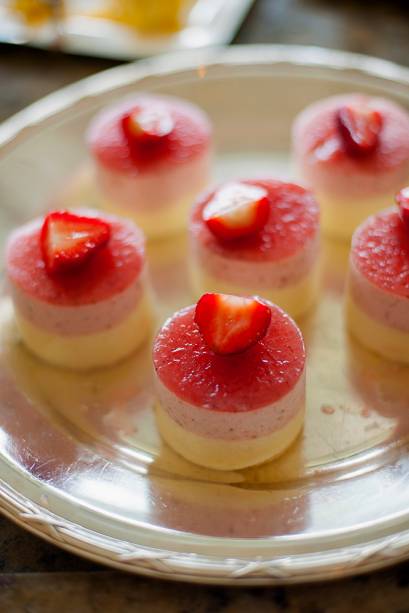 Opção da seção de sobremesas no Pérgula Opção da seção de sobremesas no Pérgula