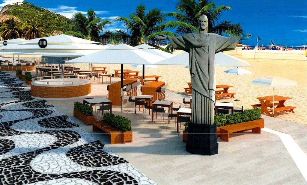 Réplica do Cristo será inaugurada em quiosque no Leme