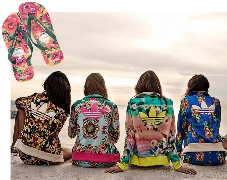 Parcerias de sucesso: as colaborações criativas com grifes descoladas começaram com a Havaianas, em 2008; depois veio a Adidas, em 2014. Hoje a marca fatura 8 milhões de reais por ano só com royalties desses produtos Parcerias de sucesso: as colaborações criativas com grifes descoladas começaram com a Havaianas, em 2008; depois veio a Adidas, em 2014. Hoje a marca fatura 8 milhões de reais por ano só com royalties desses produtos