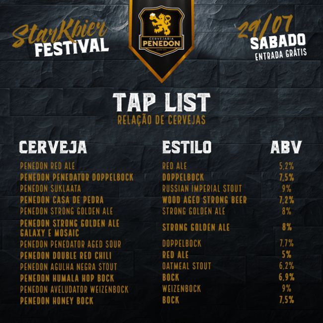 tap list