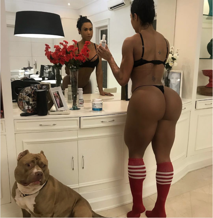 Cachorro de Gracyanne Barbosa é o novo xodó da internet