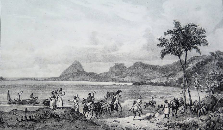 Lagoa das Tretas (atual Lagoa Rodrigo de Freitas) Lagoa das Tretas (atual Lagoa Rodrigo de Freitas)