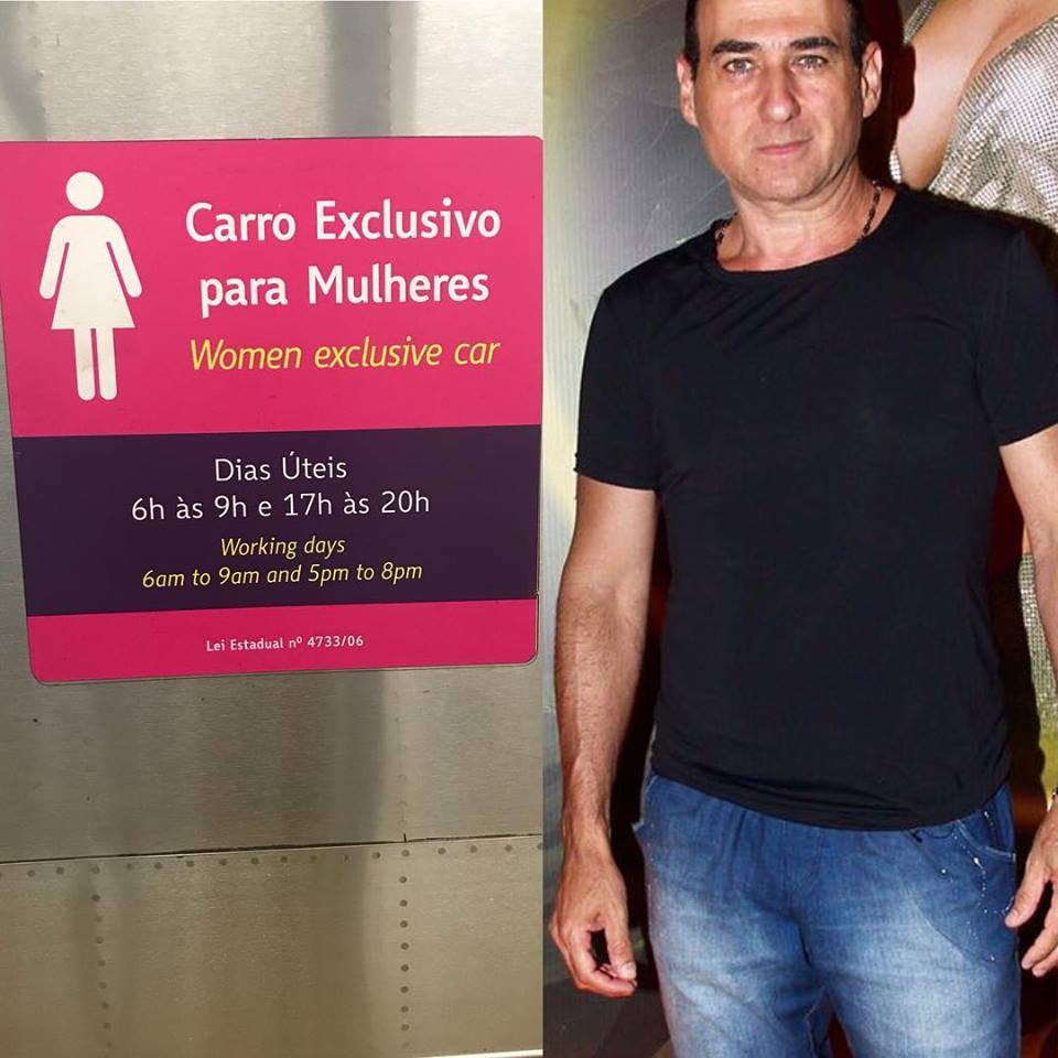 Estilista Amir Slama repudia atitude em vagão feminino no Rio