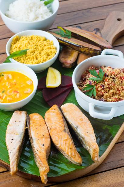 Divo: o quiosque no Leme aposta na surpresinha de salmão como principal (R$ 127,00, para duas pessoas) Divo: o quiosque no Leme aposta na surpresinha de salmão como principal (R$ 127,00, para duas pessoas)