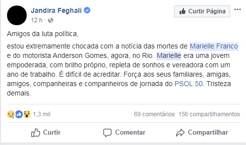 <span>Jandira Feghali, política</span> <span>Jandira Feghali, política</span>