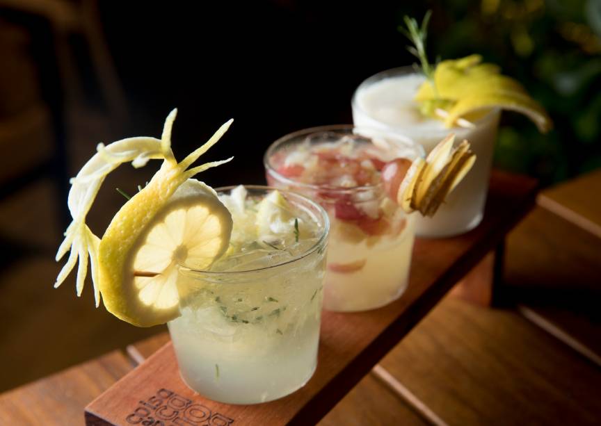 Trio de caipirinhas