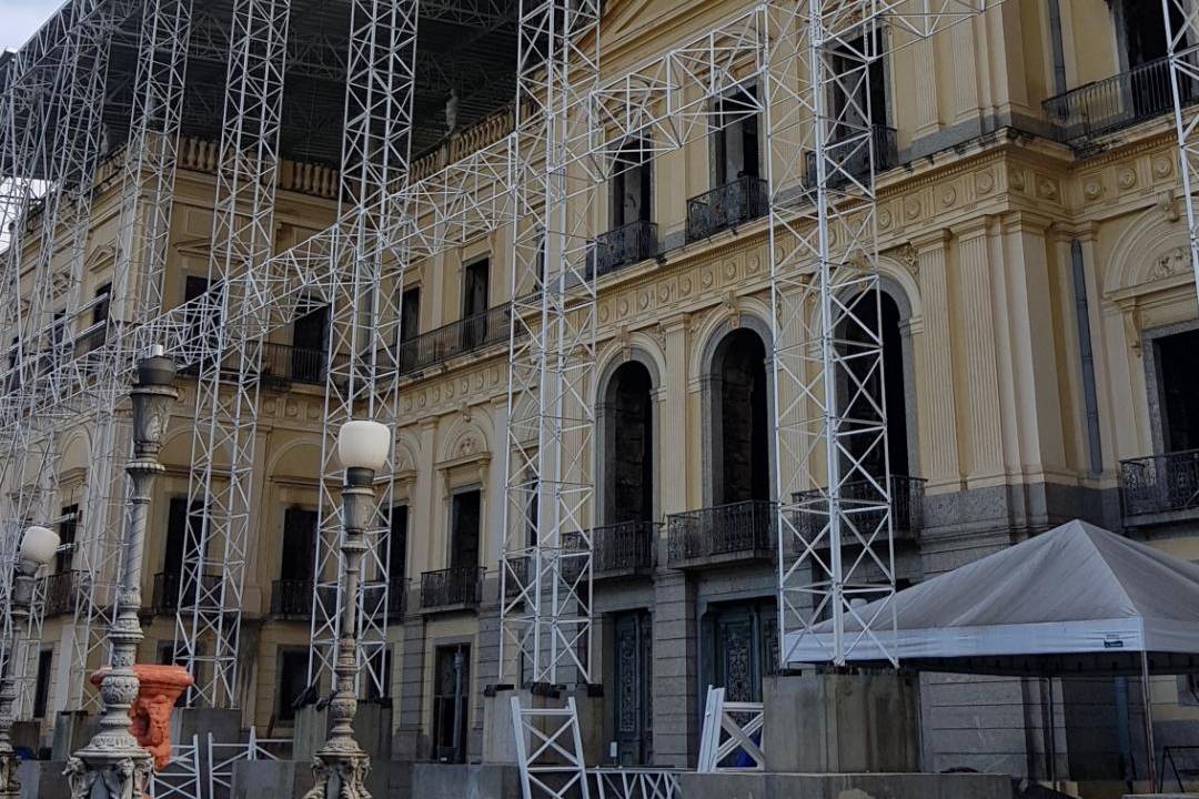 obras no Museu Nacional