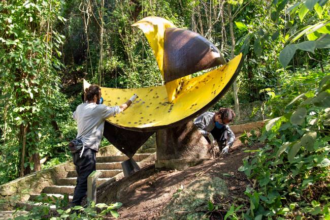 Revitaliza Rio – Parque da Catacumba – restauração da escultura ‘Flora’, de Mario Cravo (2)