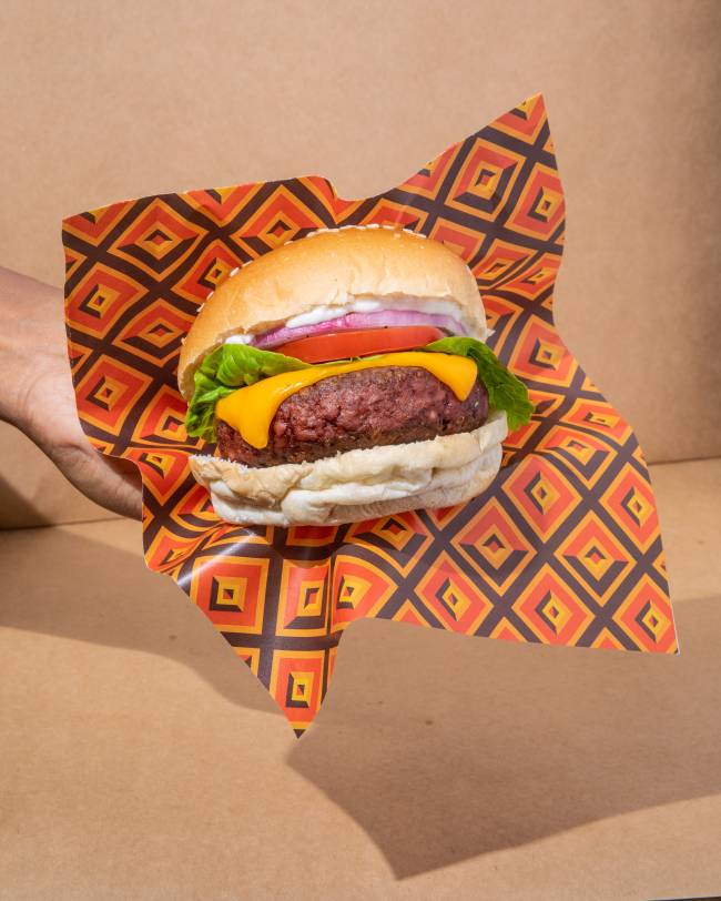 Amazonika Burguer Cred Tomas Rangel Hambúrguer feito de planta