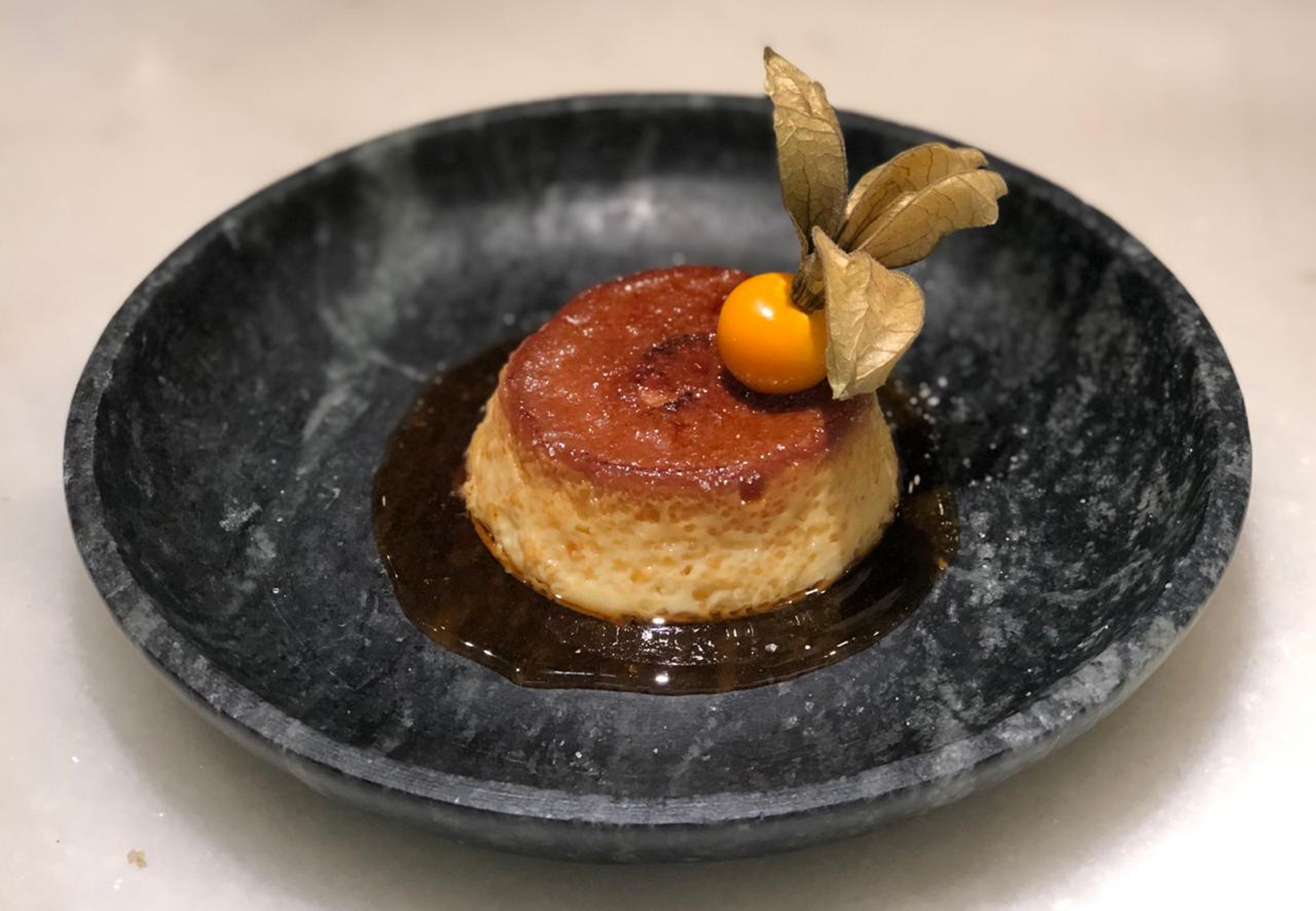 pudim de leite com cumaru