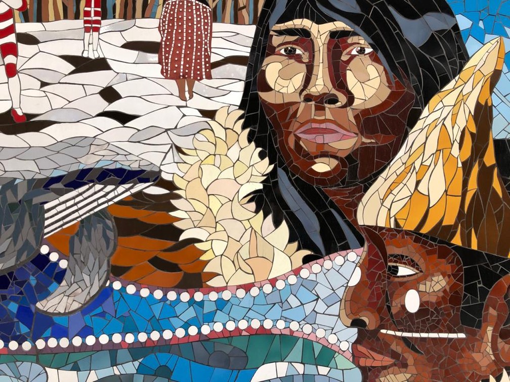 Rio ganha mural de 30 metros em homenagem a indígenas da América Latina