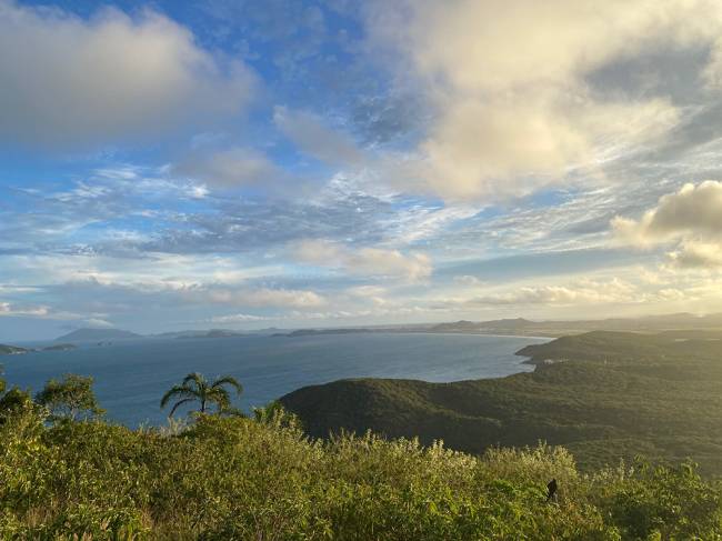 A vista do alto da Serra das Emerências