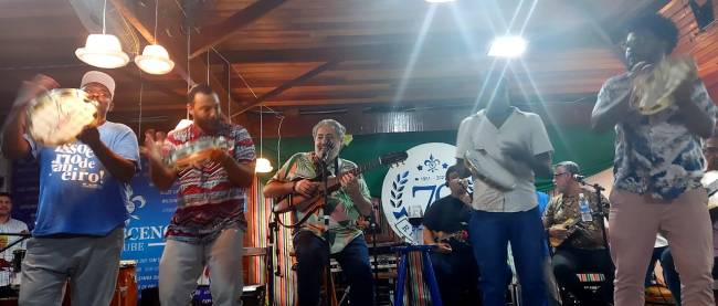 Moacyr Luz e samba do trabalhador_fotoRoseVermelho O Samba do Trabalhador é realizado há 16 anos no Clube Renascença, e está funcionando desde junho com as medidas de segurança.