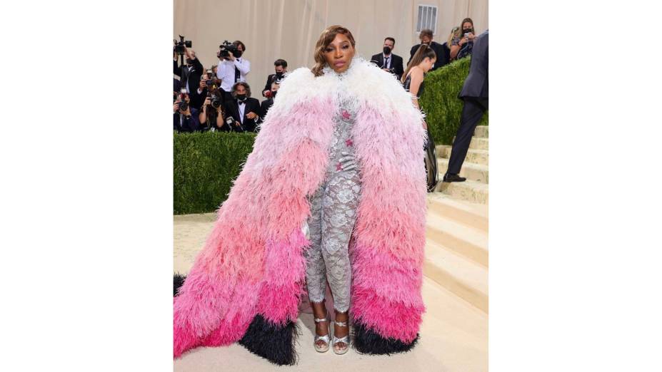 A tenista Serena Williams com look Gucci no Met Gala 2021