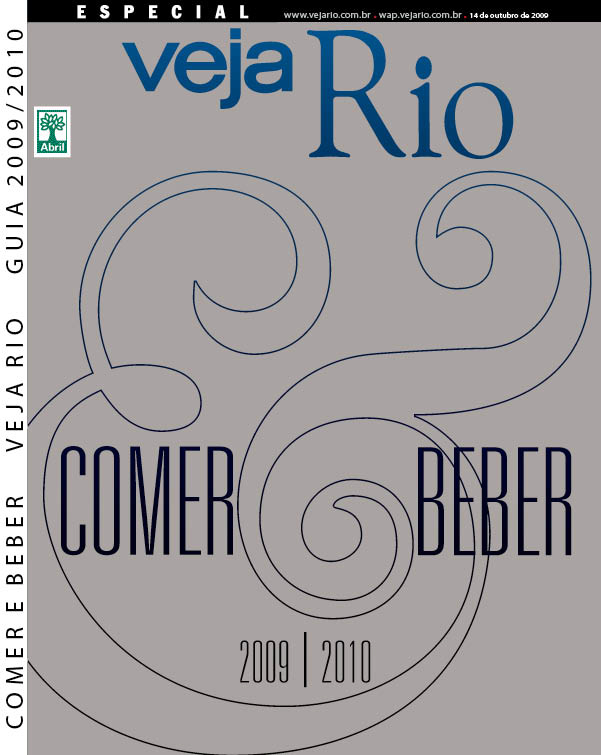 Capa da revista Veja Rio Especial Comer & Beber 2009/2010, edi&ccedil;&atilde;o 2134A, de 14 de outubro de 2009