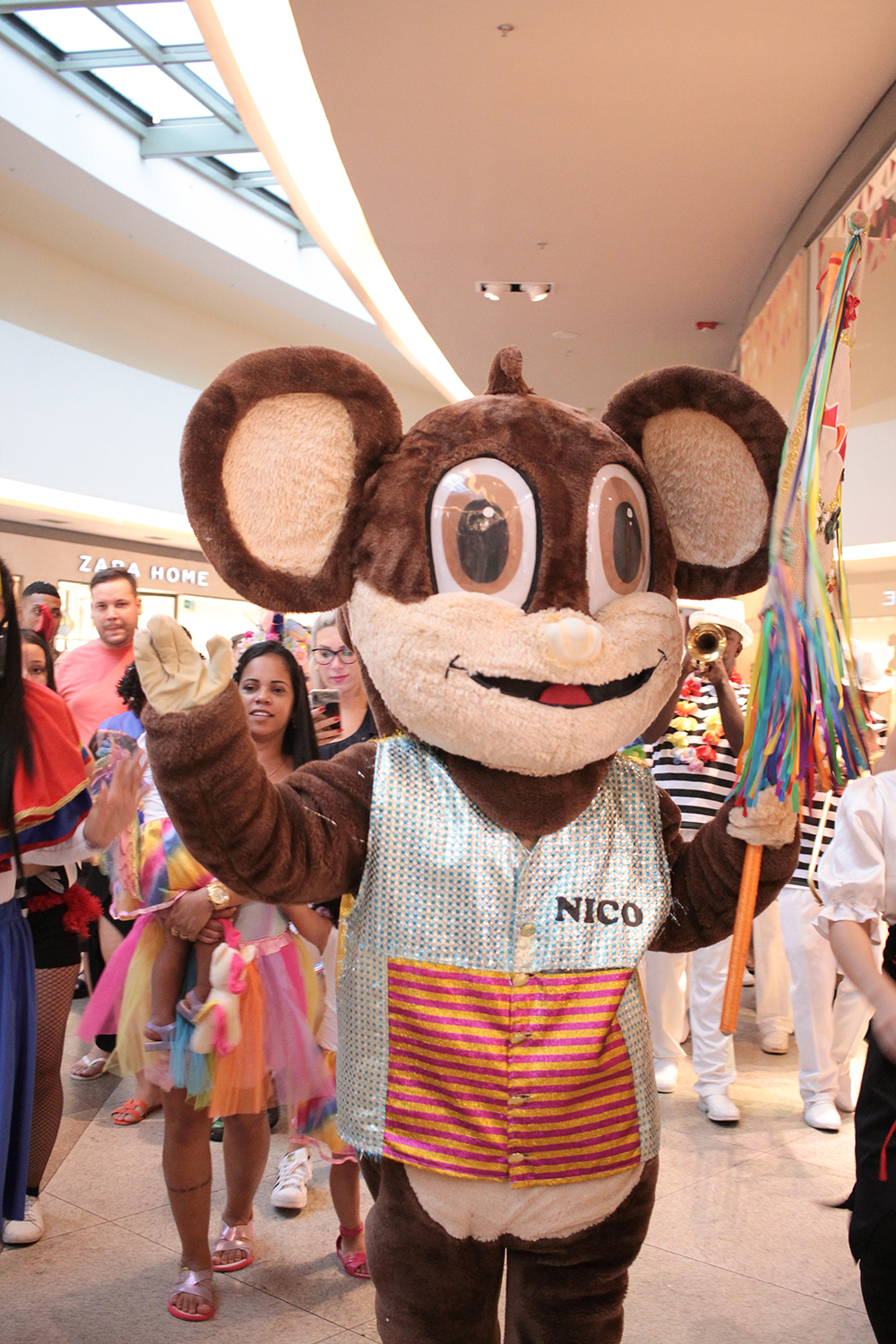 Foto mostra fantasiado do personagem Nico