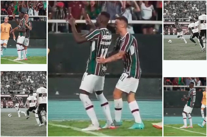 Atacante Luiz Henrique em partida da Libertadores