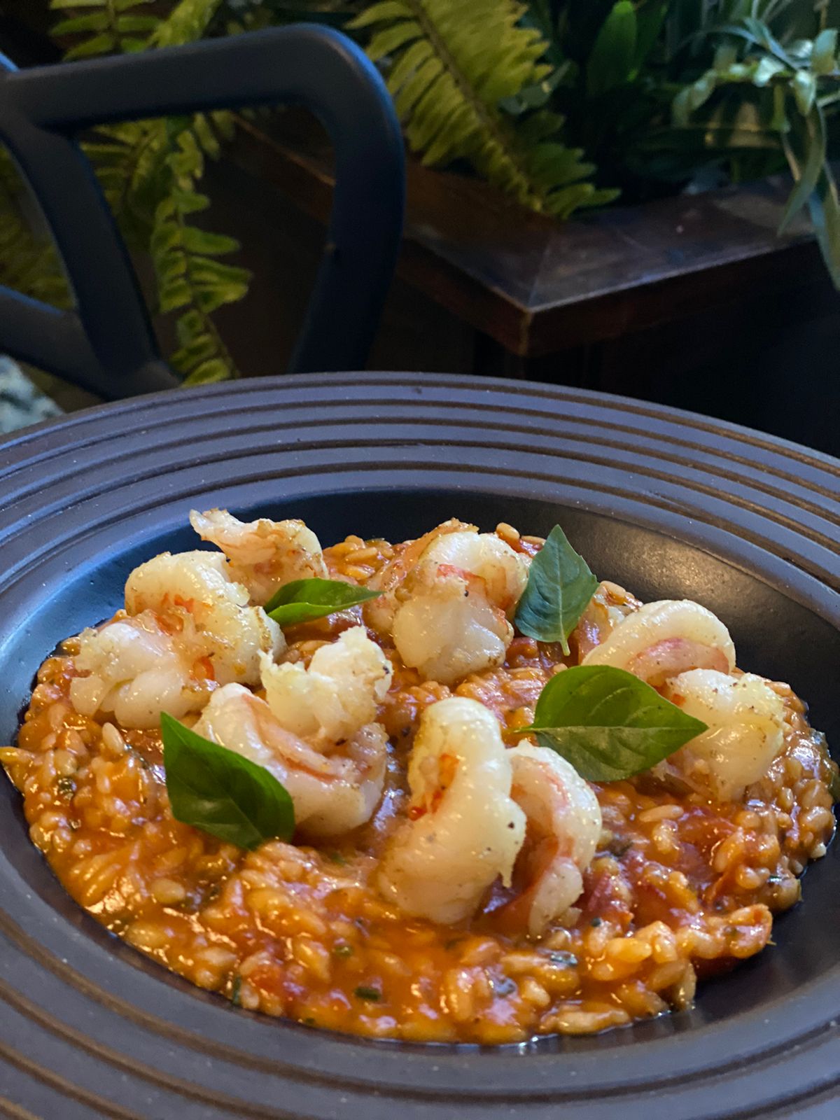 Risotto: camar&otilde;es e tomates confitados est&atilde;o na receita do tradicional arroz italiano cremoso
