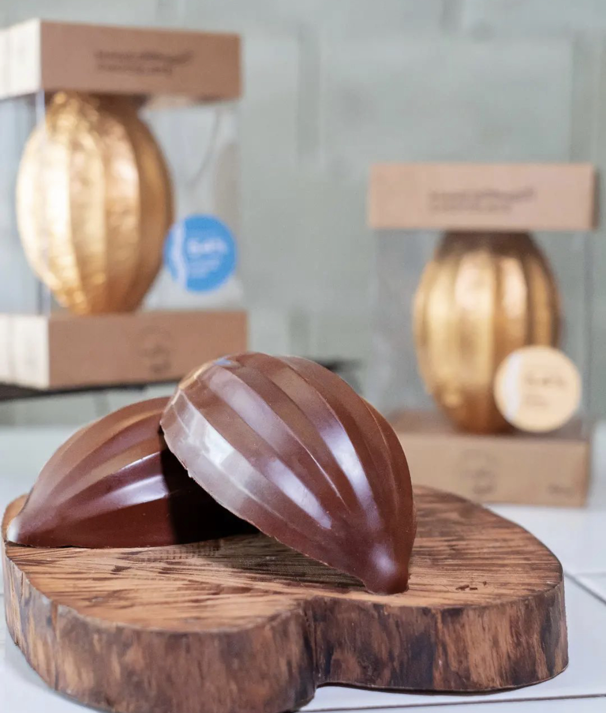 Vegano: a Mar&eacute; se uniu &agrave; confeitaria Conflor para lan&ccedil;ar o ovo recheado com brigadeiro especial e cumaru