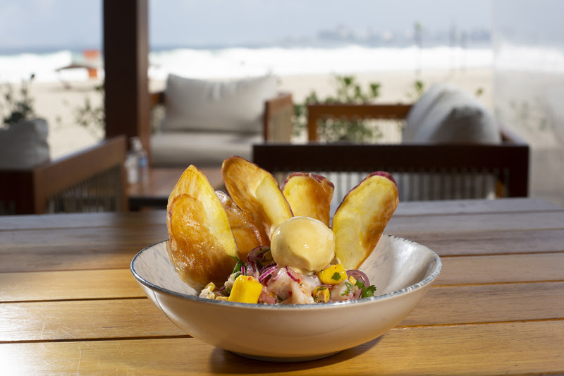 sabores da orla Tatuí: casa aposta em ceviche incrementado com manga e sorvete de cajá