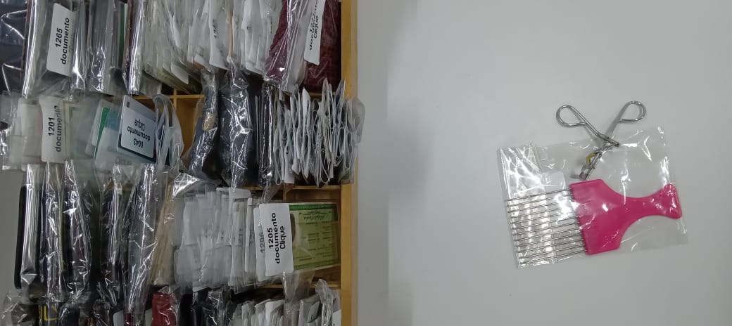 Objetos variados: de curvex a documentos e celulares