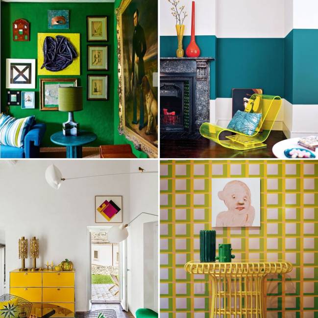 Decoração verde e amarelo