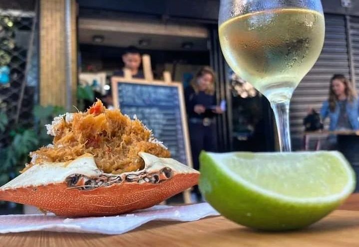 Casquinha de siri: opção no menu da Boutique do Mar Casquinha de siri: opção no menu da Boutique do Mar