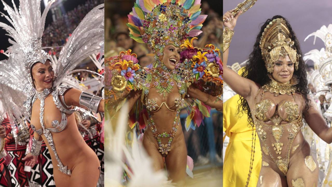 Fotos mostram rainhas de bateria
